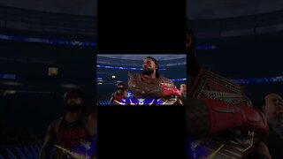 Royal Reign: Bloodline Dominance - WWE 2K23 | Roman Reigns & Paul Heyman Double Title Entry! #Shorts