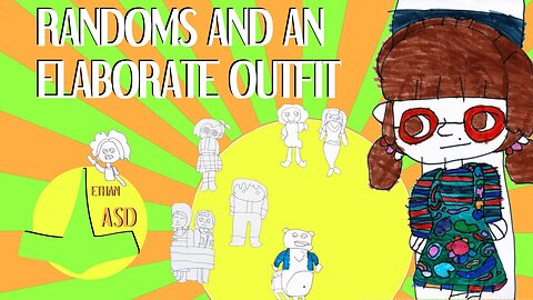 qc 014 - Draws Some Randoms and Continues Coloring and Elaborately Decorated Outfit