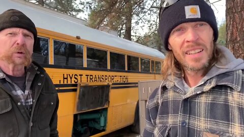 Picking up the bus | Run away engine | Smoke fixed | 1989 Crown Super Coach Conversion | Skoolie