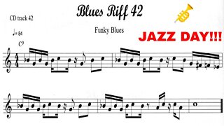 100 Ultimate Blues Riffs (Bb) by Andrew D. Gordon 042 - Sax, Trumpet and Play-along (Funky Blues)