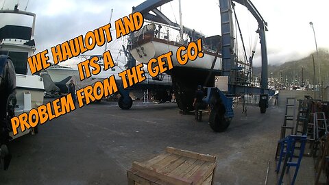 Haulout Of Aisling 2022 part 1 #boat #diy #boating #restoration #yacht #ship #boatrenovation