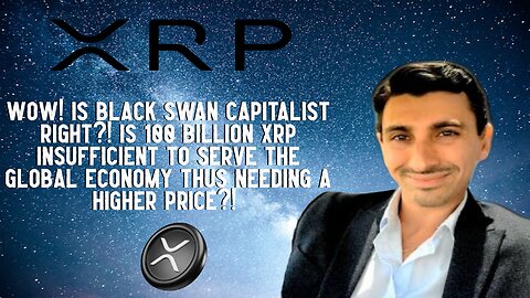 Wow! Is Black Swan Capitalist Right?! Is 100 Billion XRP Insufficient?!