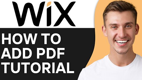 HOW TO ADD PDF TO YOUR WIX WEBSITE