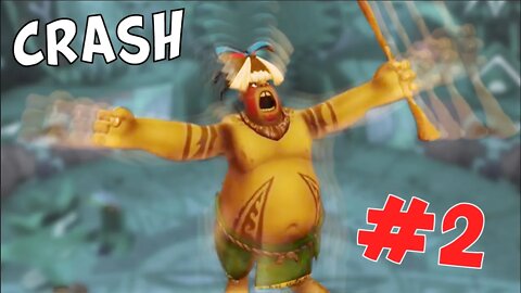 Crash runs from a boulder - Crash Bandicoot Episode 2
