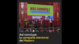 Maduro cierra su campaña en Caracas