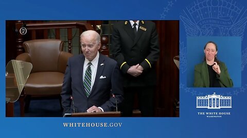 US President Joe Biden addresses the Houses of the Oireachtas