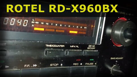 Rotel RD-960BX - vintage single stereo cassette deck w Dolby B & C