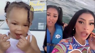 Tommie Lee Takes Granddaughter Nacari Yachting With Samaria! 🛥