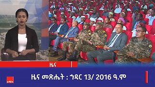 ዜና መጽሔት ባሕር ዳር: ኅዳር 13/ 2016 ዓ.ም (አሚኮ)