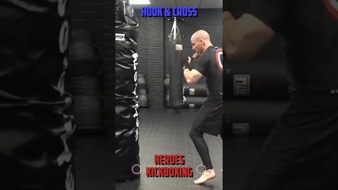 Heroes Training Center | Kickboxing & MMA "How To Double Up" Hook & Cross | #Shorts