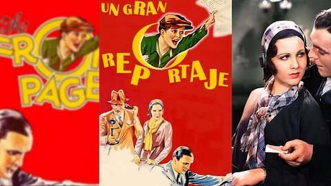 UN GRAN REPORTAJE (1931) Adolphe Menjou y Pat O'Brien | Comedia, Crimen, Drama | COLORAEDO