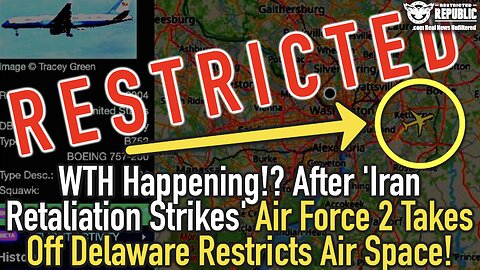 WTH Happening!? After 'Iran Retaliation Strikes' Air Force 2 Takes Off Delaware Restricts Air Space!