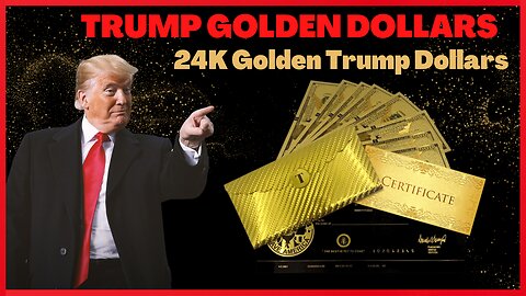 COMMEMORATIVE TRUMP BUCKS - OFFICIAL TRUMP TRB BUCKS 24K GOLD | TRUMP GOLDEN DOLLARS