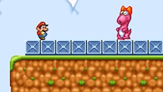 Super Mario Bros 2 SNES World 1-1 How to defeat birdo