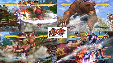 Street Fighter X Tekken: All characters special super arts and cross arts