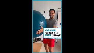 How To Sit On A Yoga Ball To Help Back Pain? 🤦‍♂️🤷‍♂️ #sitting #thisnotthat