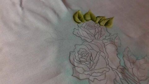 Como pintar rosa pt 1 pintura em tecido