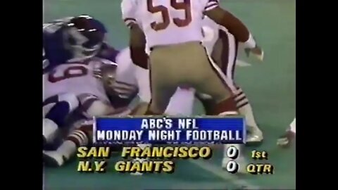 1987-10-05 San Francisco 49ers vs New York Giants