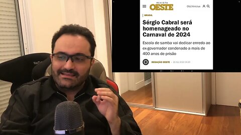 Sergio Cabral, PIB, centrão, a "piada" do Rabin e a culpa de Bolsonaro que a imprensa não atribui.