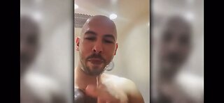 Andrew Tate Showers On Plane