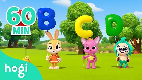 Let's Pop The Alphabet Balloon | ABC Song | More Nursery Rhymes & Kids Songs | Hogi Pinkfong