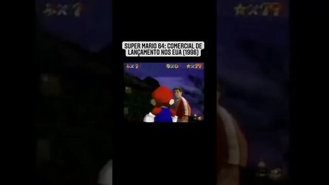 Super Mario 64: Comercial de lançamento nos EUA (1996) #nintendo #mario64 #retrogames