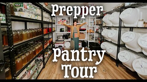 My 1 Year Bulk Prepper Pantry Tour! | Prepping For The Worst Winter In History | Stocking Up