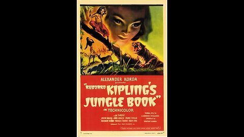 Rudyard Kipling's Jungle Book 1942 Family Adventure - Public Domain Movie