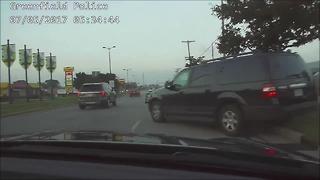 Dash Cam video : Greenfield Police chase car theft suspects