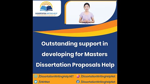 Masters Dissertation Proposal Help