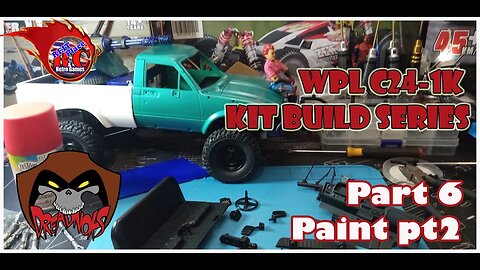 WPL C24-1K Kit Build Series - Part 6 - Paint & More Paint