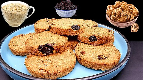 Enjoy without feeling guilty! Perfect Oatmeal Cookies, gluten free recipe! No sugar!