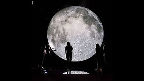 Music with a nature and wilderness atmosphere with an image of the giant moon