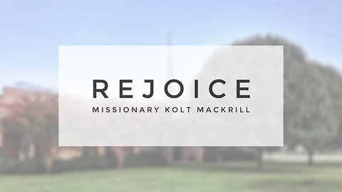 Sunday Sermon - Rejoice