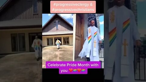 Tiktok Priests celebrate Pride Month #pride #tiktok #shorts