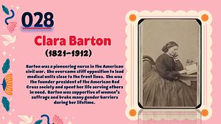 Clara Barton (1821-1912)| TOP 150 Women That CHANGED THE WORLD | Short Biography