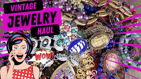 Vintage Jewelry Haul 025 | Cameos, Les Bernard, Givenchy & More!