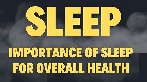 Importance of Sleep for Overall Health - RAINDROPS1.COM #malehealth #testosterone #sleep #health