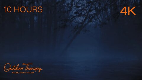 MOODY RIVER BLUES | 10 HOURS of Soothing River Ambience with Ambient Sounds | Relax | Study | Sleep