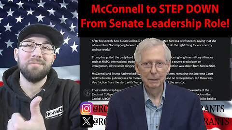 Mitch McConnell will FINALLY Step Down From Leadership!