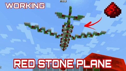 Minecraft Working Red stone Airplane ✈️