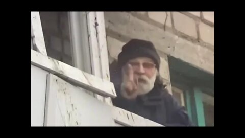 A balcony in Mariupol..