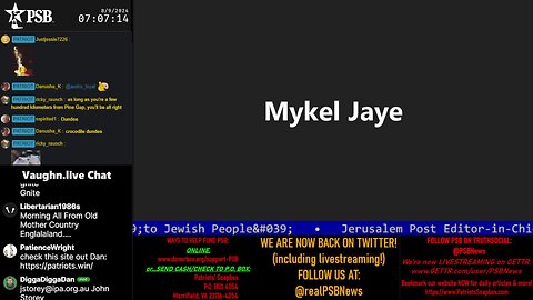 2024-08-09 07:00 EDT - Patriots Soapbox AM: with MykelJaye