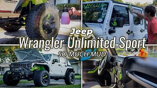 Jeep Wrangler Unlimited Sport | Muddied Up Disaster Made CLEAN! | Inside & Out Transformed! SO CLEAN