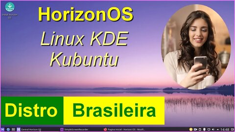 Horinzon OS KDE Distribuição Linux Brasileira baseada no Kubuntu