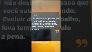 Nunca desista de seus sonhos