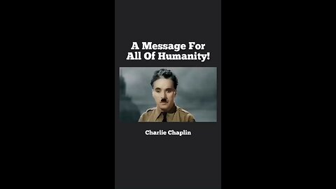 Charlie Chaplin Speaks!