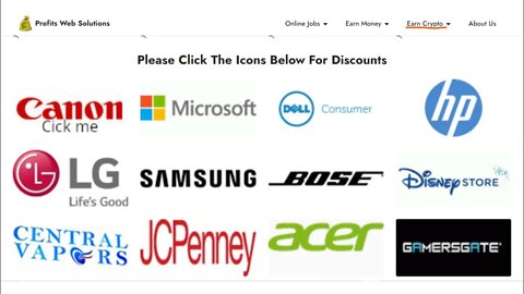 So many discounts and coupons plus make money online.