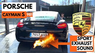 Porsche Cayman 981 S / Sport Exhaust Beautiful Sound Start Up