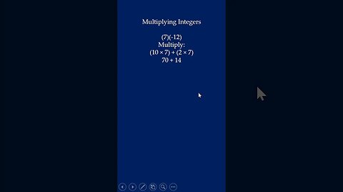 Multiplying Integers (Question #5) #shorts